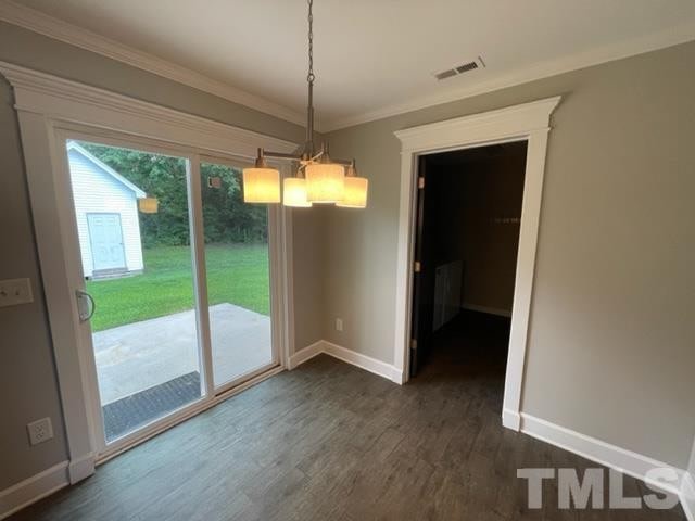The dining nook and sliding door to the back patio